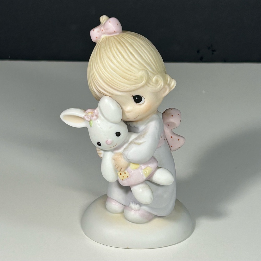 1977 Precious Moments Jonathan & David "Jesus Loves Me"‎ Figurine Vintage